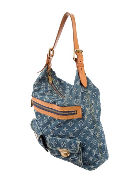 louis vuitton vintage denim handbag|poshmark louis vuitton denim handbag.